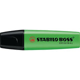 Stabilo Highlighter Pen Boss Original Green - Pack of 10