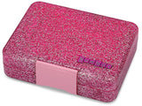 Yumbox 3 Compartments Snack Box - Sparkle Pink Glitter Clear Pink