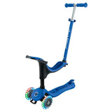 Globber Go Up Active Lights Scooter - Dark Navy Blue