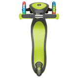 Globber Elite Deluxe Lights Scooter - Lime Green