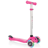 Globber Go Up Sporty Lights Scooter - Deep Pink