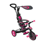 Globber 4 In 1 Explorer Trike Tricycle - Fuchsia