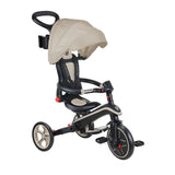Globber 4 In 1 Foldable Explorer Trike Tricycle - Taupe