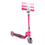 Globber Flow Foldable Junior Lights Scooter - Fuchsia