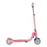 Globber Flow Foldable Junior Lights Scooter - Pastel Pink