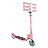 Globber Flow Foldable Junior Lights Scooter - Pastel Pink