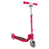 Globber Flow Foldable Junior Lights Scooter - Red