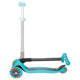 Globber Primo Foldable Lights Scooter - Teal