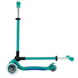 Globber Primo Foldable Plus Lights - Emerald Green & Navy Blue