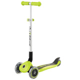 Globber Primo Foldable Lights Scooter - Lime Green