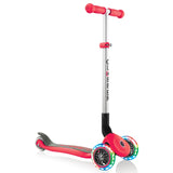 Globber Primo Foldable Lights Scooter - New Red