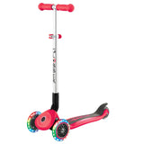 Globber Primo Foldable Lights Scooter - New Red