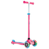 Globber Primo Plus Lights - Fuchsia & Sky Blue