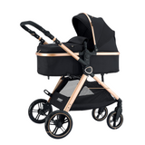 Kidilo - 2 In 1 Baby Stroller, Convertible Bassinet Pushchair