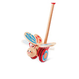 Hape Rainbow Butterfly Push And Pull Toy