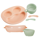 Inochi Amori Baby Feeding Set Pack of 6 - Milky Orange & Tea Green