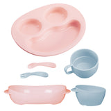 Inochi Amori Baby Feeding Set Pack of 6- Light Pink & Light Blue