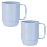 Inochi Amori Tall Drinking Cup 350ml - Light Blue (Pack of2)