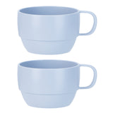 Inochi Amori Short Drinking Cup 350ml - Light Blue (Pack of 2)