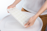 Inochi Kari 21 Slot Creative Ice Tray with Lid and Storage Box - Pearl White