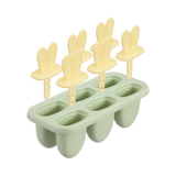 Inochi Kari Bunny DIY Ice Cream Ice Pop Mold with Sticks 6 slot - Avocado Green