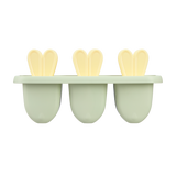 Inochi Kari Bunny DIY Ice Cream Ice Pop Mold with Sticks 6 slot - Avocado Green