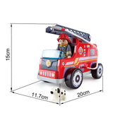Hape Wooden Fire Truck Playset