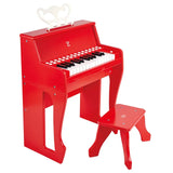 Hape 25-key Electric Musical Piano With Lights & Stool - Red