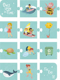 Hape 3-In-1 Ocean Friends Puzzle With Cotton Bag