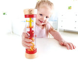 Hape Beaded Raindrops Rainmaker Shake & Rattle Activity Toy - Red