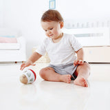 Hape Egg-Shaped Wooden Bell Rattle