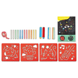 Hape Chalks And Stencils Art Kit