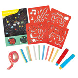 Hape Chalks And Stencils Art Kit
