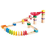 Hape Crazy Rollers Stack Track Wooden DIY Marble Run Set - 50Pcs