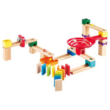 Hape Crazy Rollers Stack Track Wooden DIY Marble Run Set - 50Pcs
