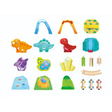 Hape Dinosaur Wooden Train Bucket Set