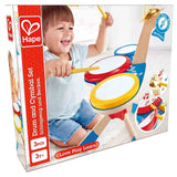 Hape Wooden Drum and Cymbal Musical Toy Set
