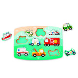 Hape Emergency Wooden Peg Puzzle - 9Pcs