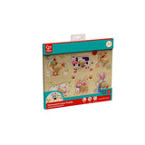 Hape 2-Layer Farm Animal Peg Puzzle - 12Pcs