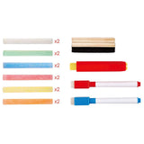 Hape Flip Flat Easel, Foldable Double-Sided Blackboard & Whiteboard With Chalks, Markers And Art Accessories