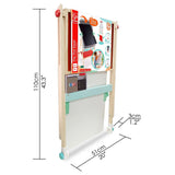 Hape Flip Flat Easel, Foldable Double-Sided Blackboard & Whiteboard With Chalks, Markers And Art Accessories