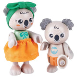 Hape Koala Family With Little Critters Toy Figurines