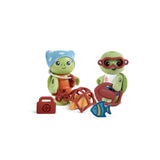 Hape Green Planet Exporers Kayl & Wai Turtle Figure Role Play Collection Set With Accessories - 11Pcs