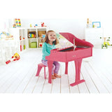 Hape Happy Wooden Grand Piano With 30-Key- Pink