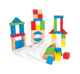 Hape Maple Wooden Building Block Set - 50Pcs