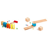 Hape Marble Run Race Track Wooden DIY Marble Run Set - 81Pcs