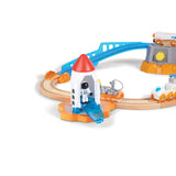 Hape Mars Mission Launch Glow In The Dark Railway Trainset - 34Pc