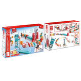 Hape Robot-Themed Mighty Hammer Domino With Robot Hammer - 59Pcs.