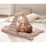Hape Owl Bed Oscar Cotton-Made Soft Blanket And Foldable Design Mat Set