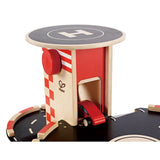 Hape Park And Go Kids Wooden Toy Car Garage Playset